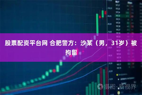 股票配资平台网 合肥警方：沙某（男，31岁）被拘留